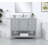 Amyra 42'' Single Bathroom Vanity with Genuine Marble Top-1320894981