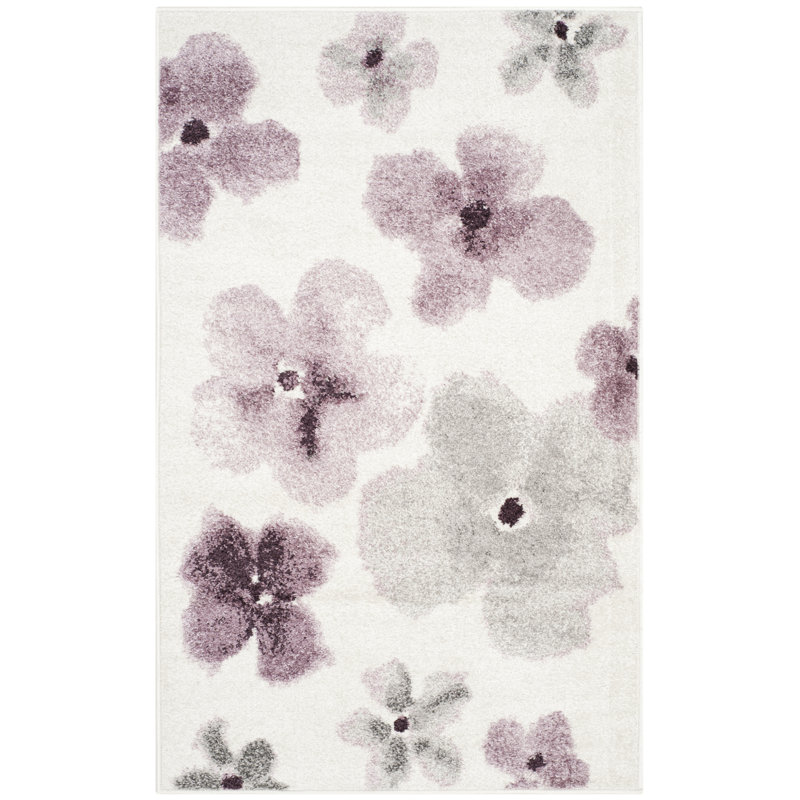 Hanrahan Floral Area Rug, Rectangle 91 x 152 cm