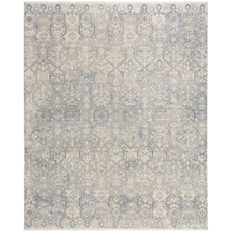 Altair 9' x 12' Blue Vintage Indoor Rug, Rectangle 9'" x 12'