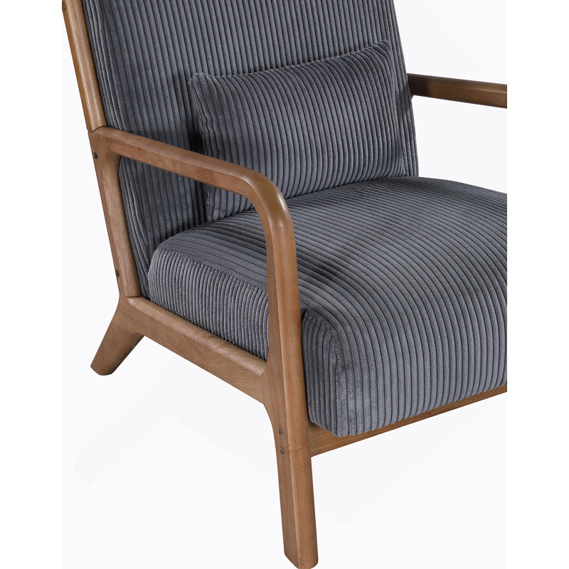 Chaise longue en bois, Gris, Noyer