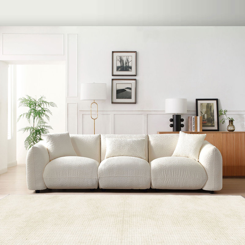 Canapé modulaire 102,36 po, Blanc