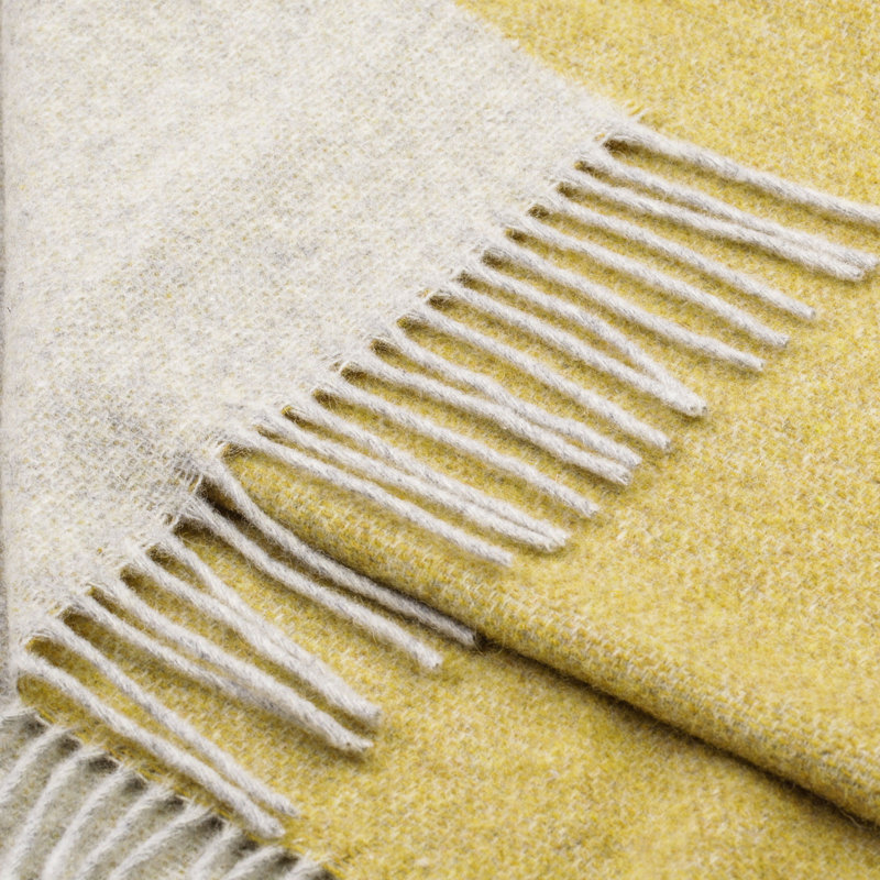 Merino Wool Blanket Gurdarshan, Mustard Yellow