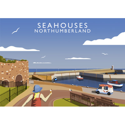 'Seahouses' by Richard O'Neil - Print