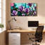 Fleurs de magnolia mauves, reproduction d'art sur toile tendue sur toile, style peinture à l'huile pour salon, chambre à coucher, décor-1258716189