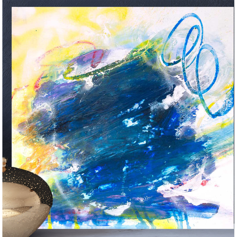 Sapphire - Artist Enhanced Canvas Print, 24" H x 24" W x 1" D, Unframed