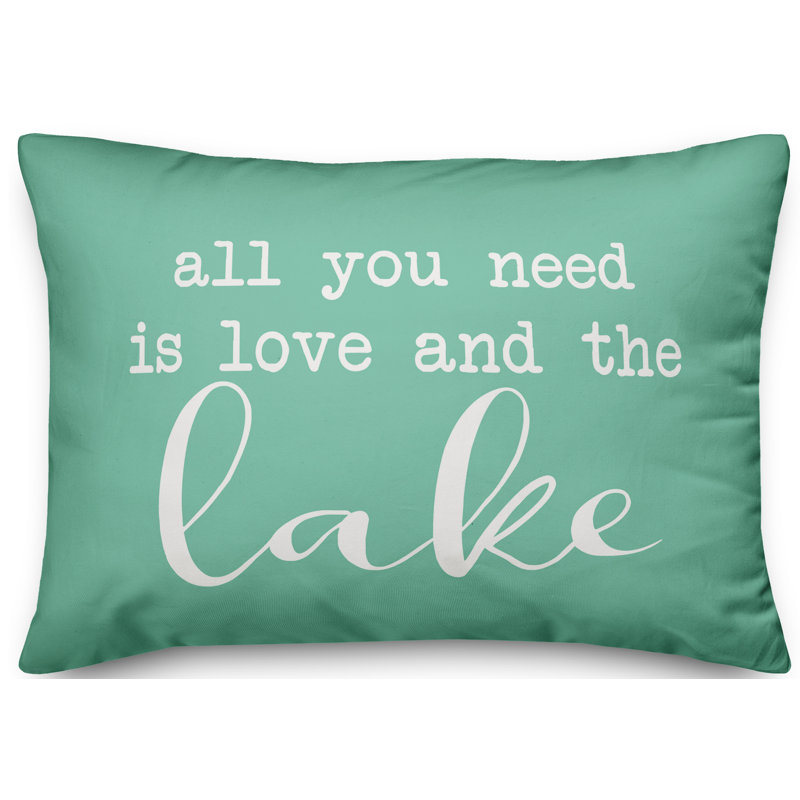 Karmina Outdoor Reversible Throw Pillow, Mint Green