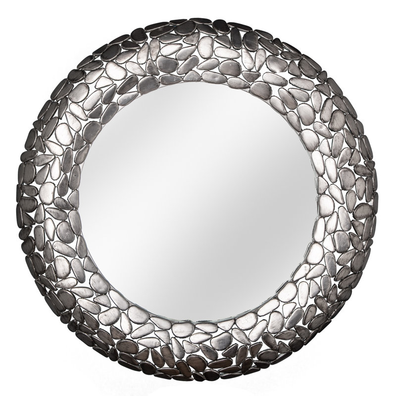 Reder Metal Wall Mirror, Silver