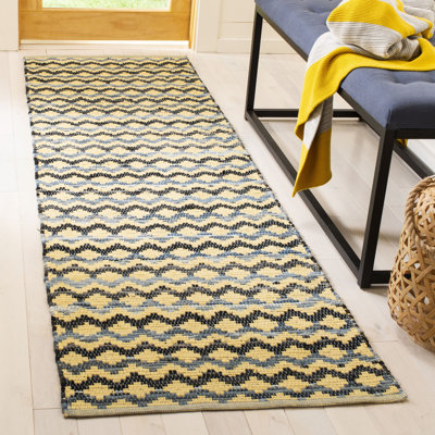 Annia Hand Woven Cotton Geometric Rug