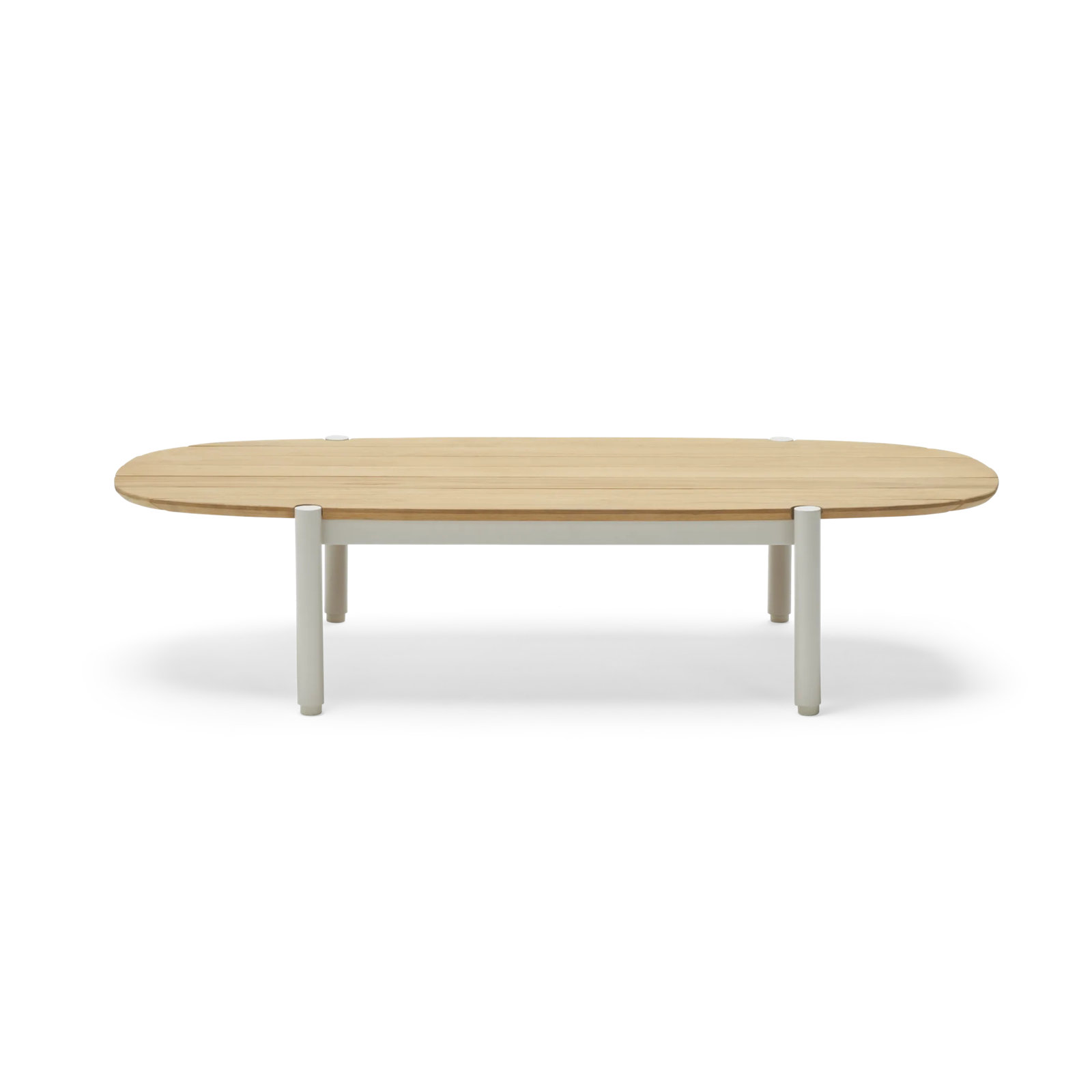 Terra 52'' Teak Outdoor Coffee Table, Putty