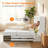 Murphy Bed Queen With Storage Drawers & Charging Station,White-1162293325