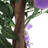 107Cm Artificial Flowering Tree in Pot for Home Decor Purple