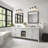 3-light Black Bathroom Vanity Light with Crystal Glass Shade-681862929-681962205