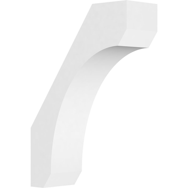 Attelle de genou standard en PVC de qualité architecturale, H 14 po x l 3 po x P 10 po