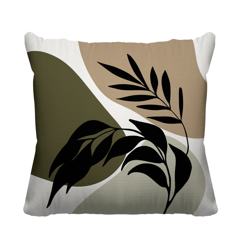  Coussin décoratif, Vert, L 17 po x H 17 po