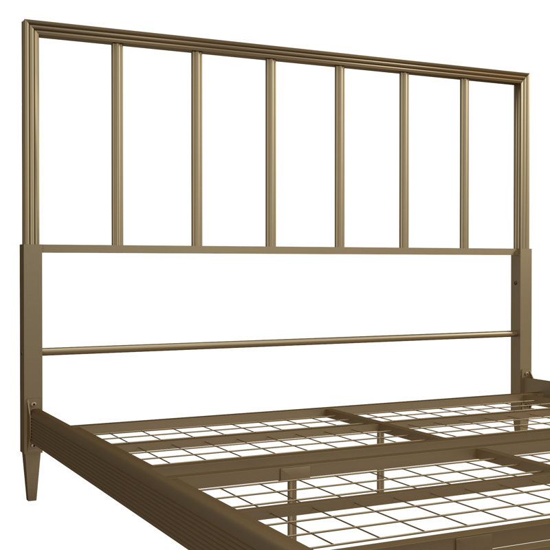 Bedframe Metal Gold, Double (4'6)