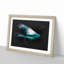 Shark In The Shadows - Picture Frame Graphic Art-56876793-56876791