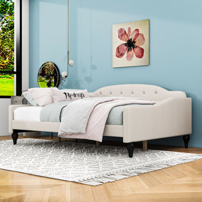 Full Size Linen Upholstery Daybed