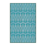 Abstract Sea Green Area Rug
