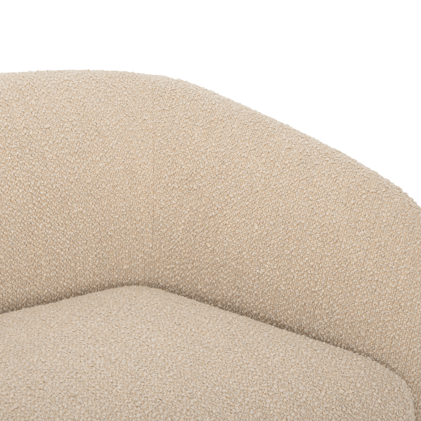 Penelope Sectional, Natural Bouclé, Left Hand Facing