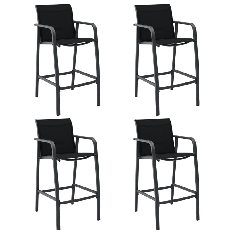 Yeremia Patio Dining Armchair, Black