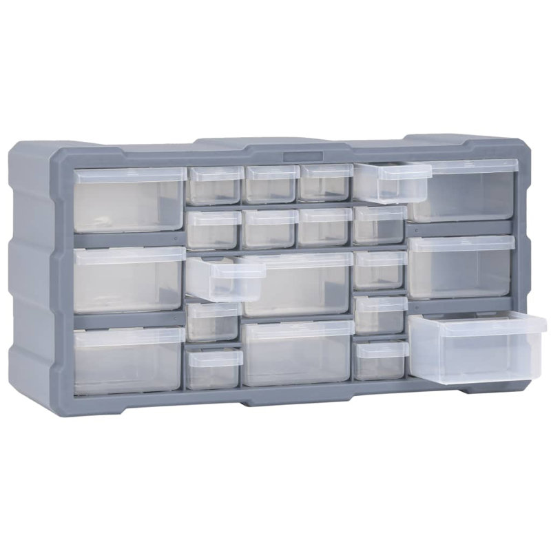 Rebrilliant Plastic Decorative Bin, Grey