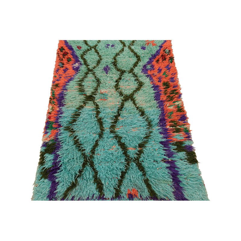 Hand Knotted Wool Geometric Area Rug