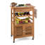 Solid Wood Kitchen Cart
