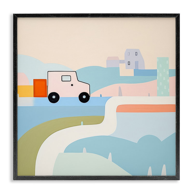 Imagination sur roues, estampe numérique encadrée par Lazar Studio, Giclée encadrée noir minuit, H 17 po x l 17 po