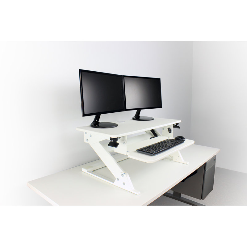 Hover Helium RightAngle Products Single Screen Desktop Mount, White