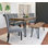 6-Piece Dining Set With Rustic Pine Table
