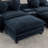 Basic Sectional Sofa, 111"  Sofa Chenille Upholstered Sofa With Two Removable Ottoman, Two Usb Ports, Two Cup Holders And Large Storage Box-2048675793