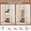 Range-chaussures vertical à 8 niveaux, organisateur de coin peu encombrant pour vestibule, placard ou porte d'entrée, tablettes réglables pour chaussures, bottes et plus encore-1122372716