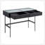 Console Emery en bois noir, acier noir et plateau en verre par Lumisource-1406956361