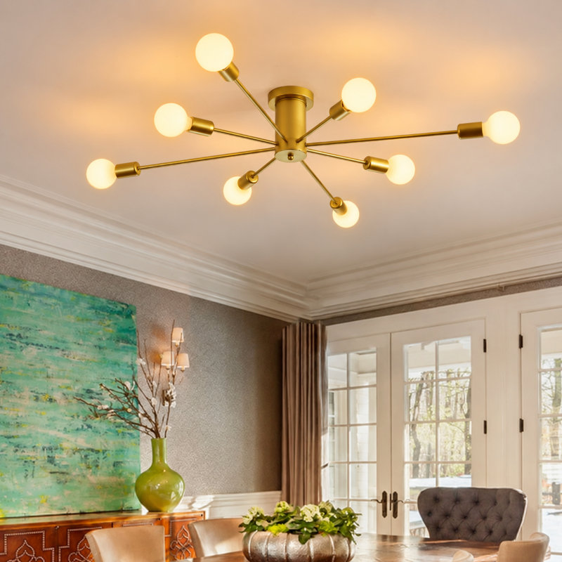 Annalese 8 - Light Sputnik Chandelier, Gold