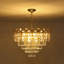 Lustre tambour en cristal 8 lumières