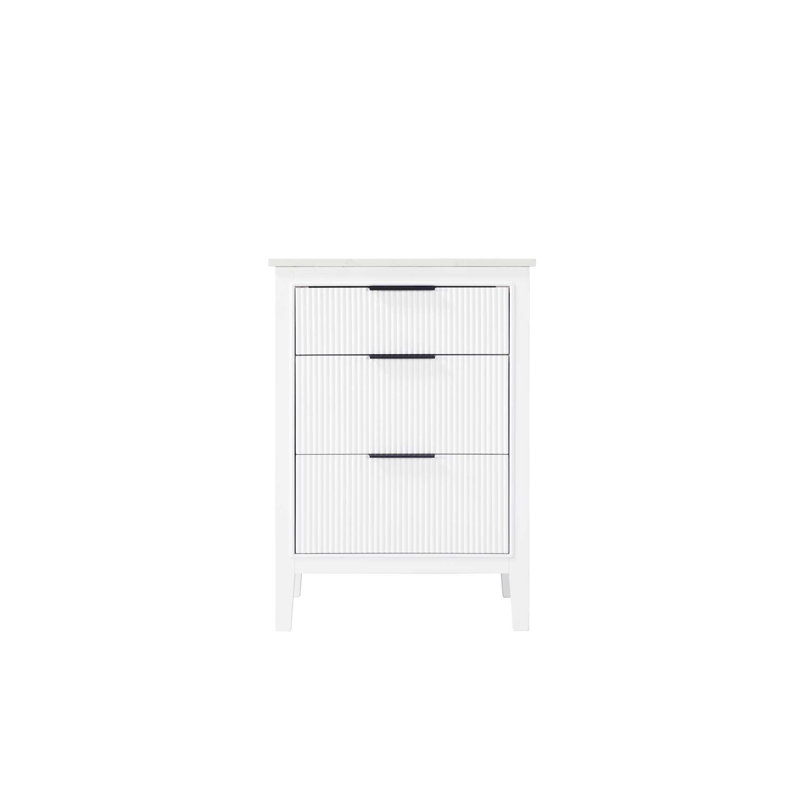 Meuble-lavabo simple 24 po blanc, Blanc, 24"