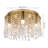 16" 5-Light Modern Crystal Ceiling Lighting Fixture