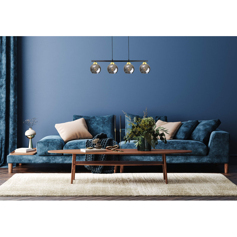 Kirkenes 4 - Light Kitchen Island Pendant, Black/Gold