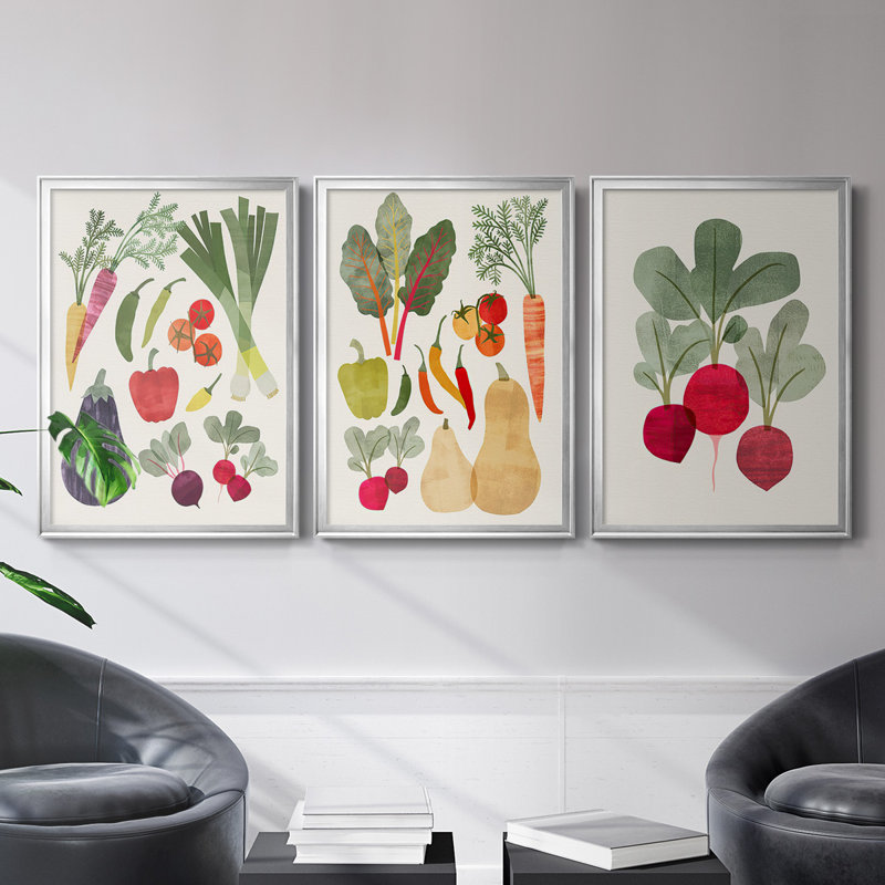 «Garden Offrant I», toile encadrée de qualité supérieure - prête à être accrochée, H 42,5 po x l 61 po x P 2,5 po