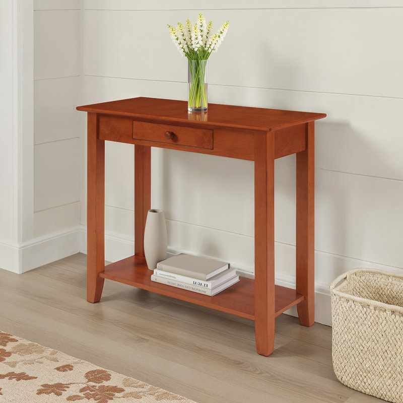 Carbin 31.5'' Console Table, Cherry, 30" H x 31.5" W x 14" D