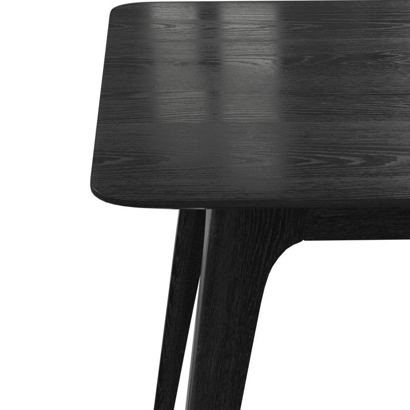 Pieds de table de salle à manger en bois, noir, Noir