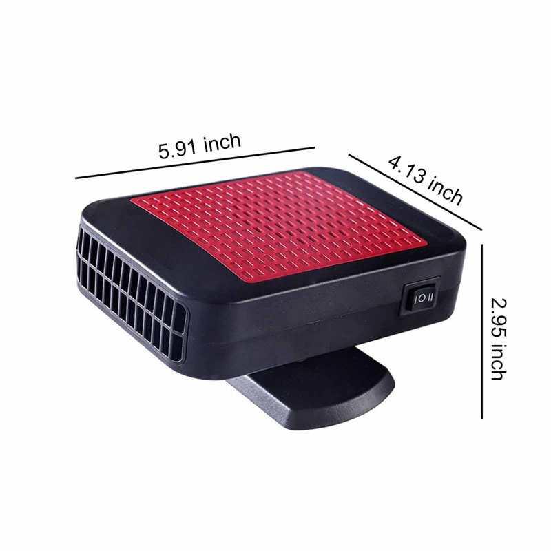 2026 12V Portable Car Fast Heating Car Heaters For Vehicle 24V Car That With 360 Rotatable Base 2-in-1 Heating