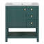 Meuble-lavabo de style transitionnel 30 po avec lavabo en céramique