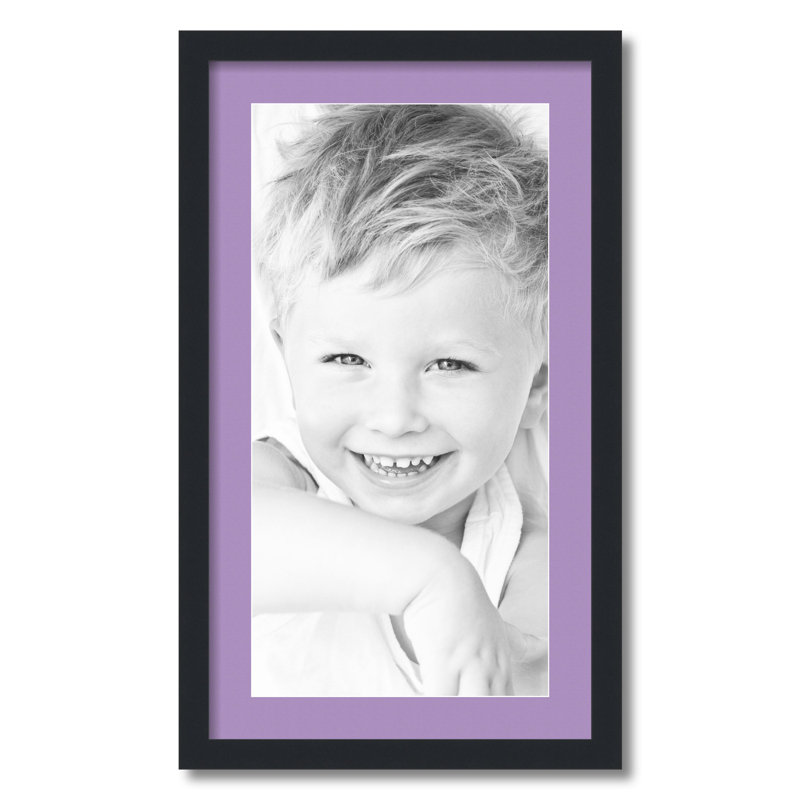 Matte Picture Frame with Mat, Lavender Mist