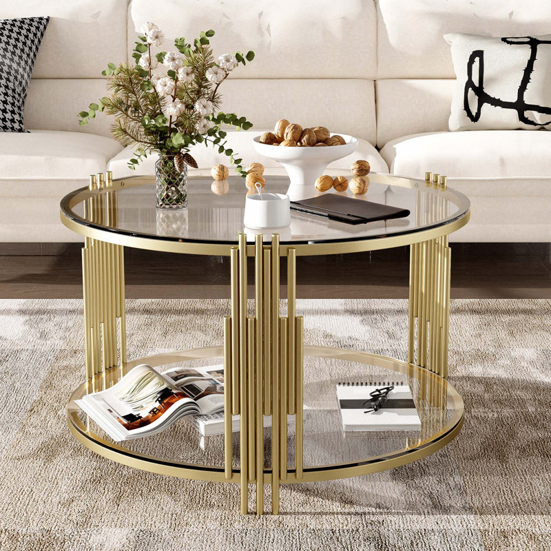 Table basse moderne Modern Mirror, Transparent