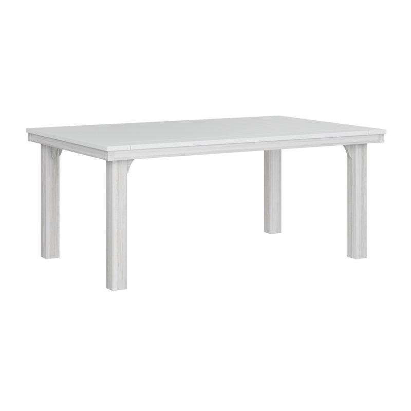 Homestead Outdoor Dining Table, White, Seashell