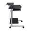 Chariot d'ordinateur compact avec rangement