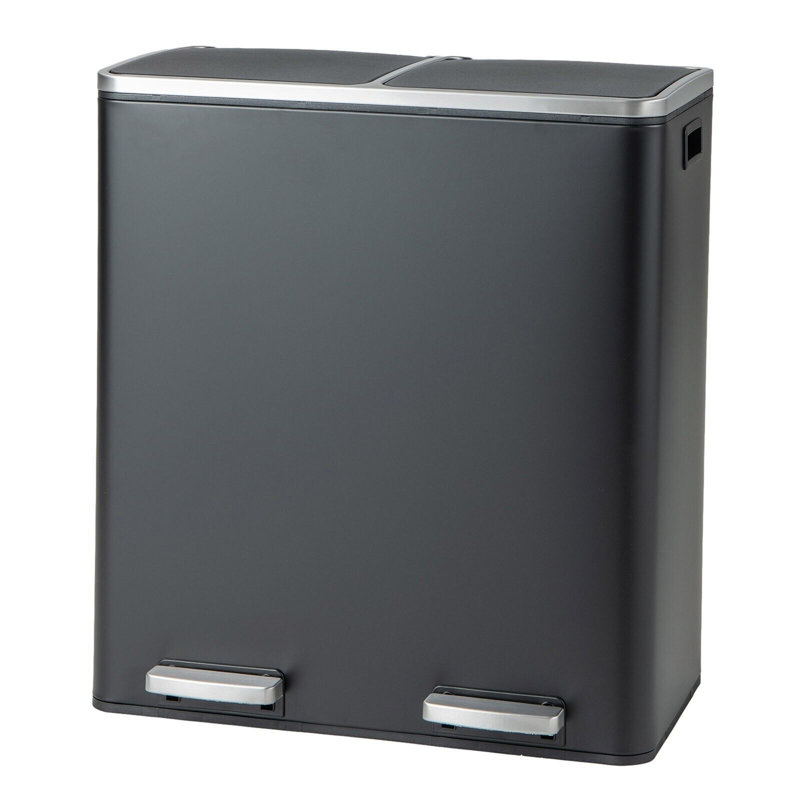 Step On Recycling Bin - 60L, Black