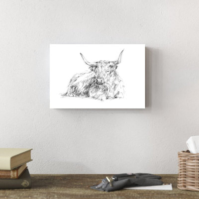 Reproduction sur toile tendue Highland