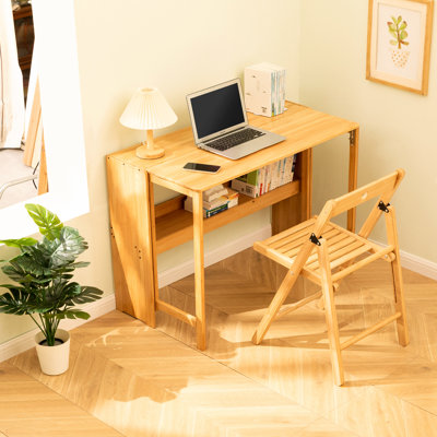 Table pliante en bambou naturel